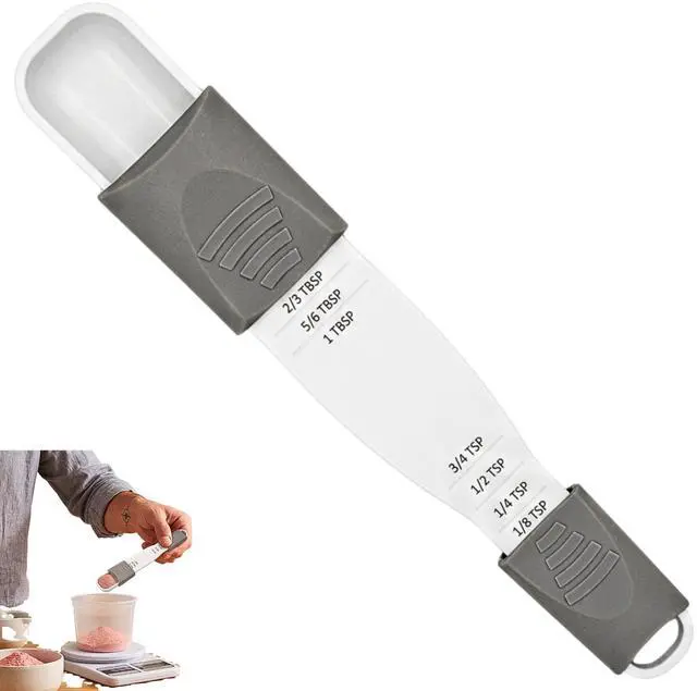 Main image of Double End Adjustable Measuring Spoon AllinOne Kitchen Tool for Precise Dry & Liquid Ingredient Measurement, Baking & Cooking Essentials