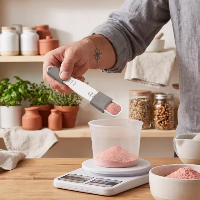 Alt view image 5 of 7 - Double End Adjustable Measuring Spoon AllinOne Kitchen Tool for Precise Dry & Liquid Ingredient Measurement, Baking & Cooking Essentials