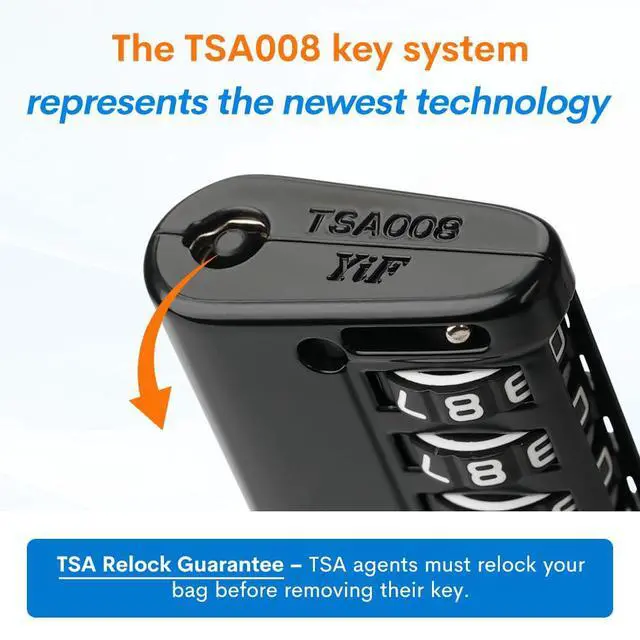 Alt view image 2 of 7 - Open Alert TSA Approved Luggage Locks, TSA Travel Locks, Zinc Alloy Body. Black 2 Locks.