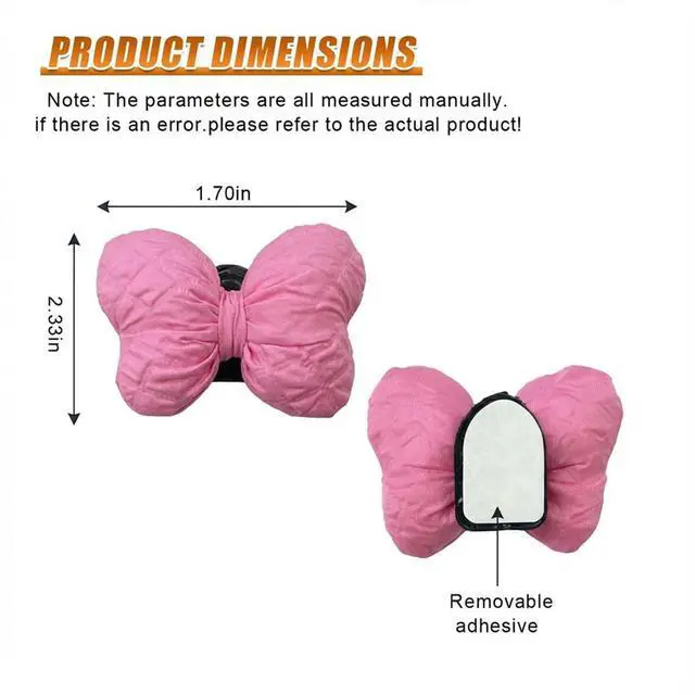 Alt view image 2 of 6 - 2PCS Mini Car Hooks, Self-Adhesive Backseat Hangers (Pink) | Car Dashboard Storage Hook, Multifunctional Wall Hanging Hooks, Universal Hook Stickers for Key Charging Cable Earphone