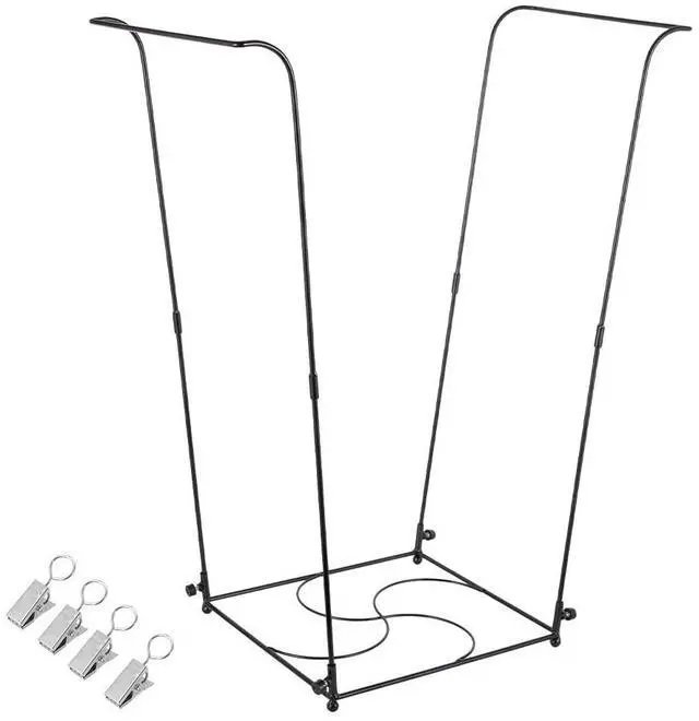 Main image of Trash Bag Holder, Garbage Bag Holder, Metal Leaf Bag Holder Stand | Portable Trash Bag Holder for 30-45 Gallon for Lawn, Yard, Camping, Outdoor, S-Shape Base