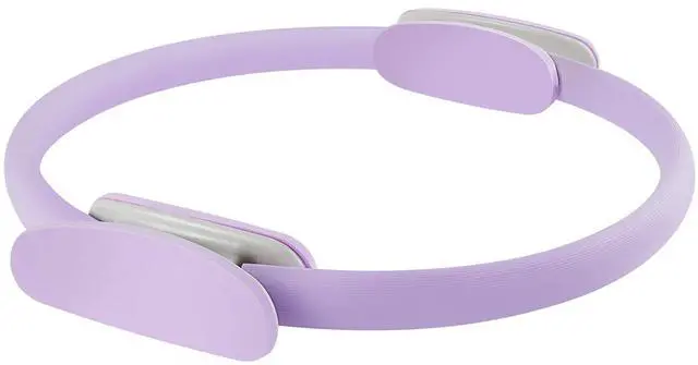 Main image of Pilates Ring 15 Inch Magic Circle Pilates Rings with Dual Padded Handles, Pilates Circle for Yoga, Strength, Flexibility, Body Toning, Pilates Fitness Equipment for Home Gym Exercise Purple