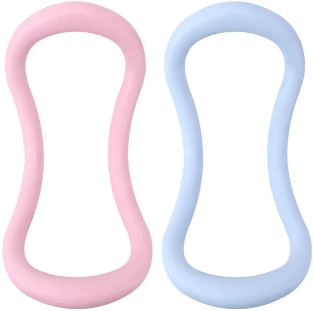 Main image of Set of 2 Yoga Rings for Leg, Calves, Calf Pilates, Fitness Circle Equipment for Women, Resistance Stretch Circles Tool with Massage Points, Home Exercise Workout Training Support Sport