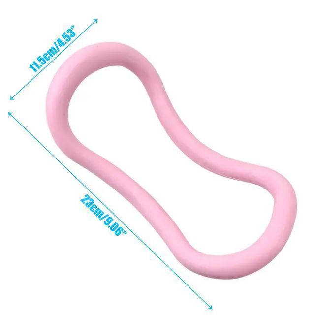 Alt view image 2 of 7 - Set of 2 Yoga Rings for Leg, Calves, Calf Pilates, Fitness Circle Equipment for Women, Resistance Stretch Circles Tool with Massage Points, Home Exercise Workout Training Support Sport
