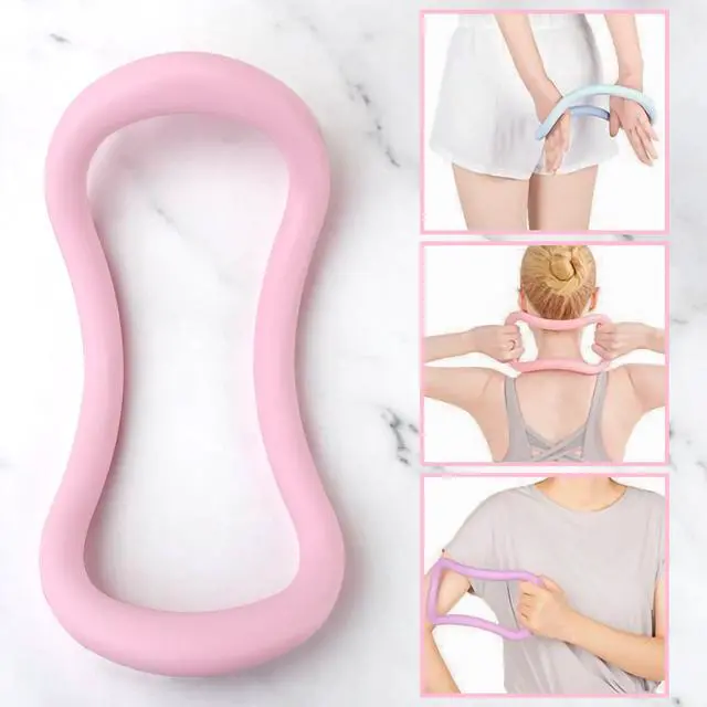 Alt view image 4 of 7 - Set of 2 Yoga Rings for Leg, Calves, Calf Pilates, Fitness Circle Equipment for Women, Resistance Stretch Circles Tool with Massage Points, Home Exercise Workout Training Support Sport