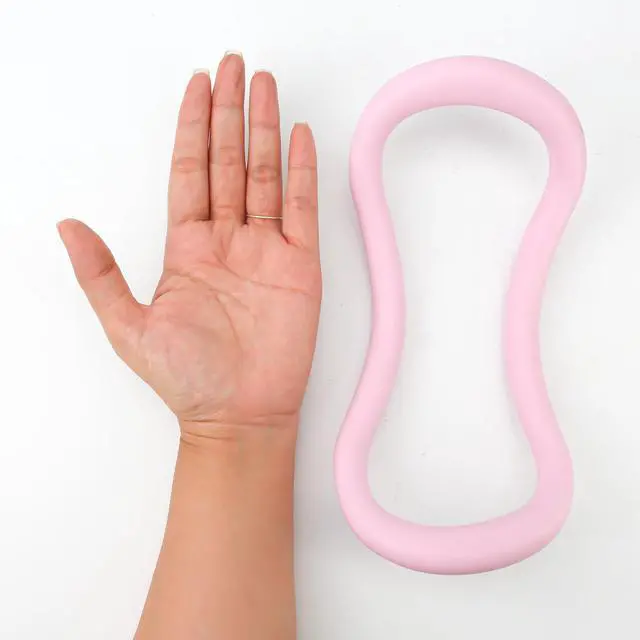 Alt view image 3 of 7 - Set of 2 Yoga Rings for Leg, Calves, Calf Pilates, Fitness Circle Equipment for Women, Resistance Stretch Circles Tool with Massage Points, Home Exercise Workout Training Support Sport