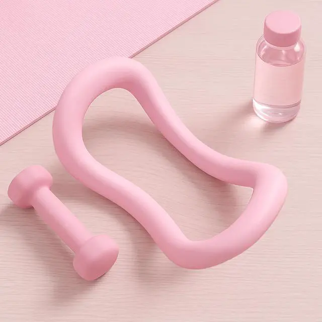 Alt view image 5 of 7 - Set of 2 Yoga Rings for Leg, Calves, Calf Pilates, Fitness Circle Equipment for Women, Resistance Stretch Circles Tool with Massage Points, Home Exercise Workout Training Support Sport