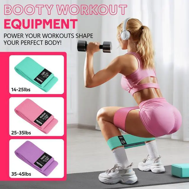 Alt view image 3 of 7 - Home Pilates Kit for Women,Pilates Ring Set with Magic Circle,Resistance Bands,Figure 8 Workout Bands,Mini Ball, Compact Toning Fitness Essentials Starter Set Accessories Gift