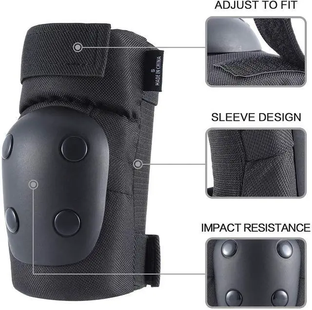 Alt view image 3 of 6 - Adult Knee Pads Elbow Pads Wrist Guards for Adult Kids 6 in 1 Protective Gear Set for Skateboarding Biking Roller Skating Cycling Outdoor Sports