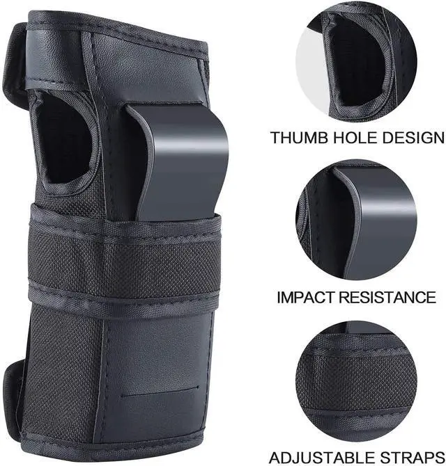 Alt view image 6 of 6 - Adult Knee Pads Elbow Pads Wrist Guards for Adult Kids 6 in 1 Protective Gear Set for Skateboarding Biking Roller Skating Cycling Outdoor Sports