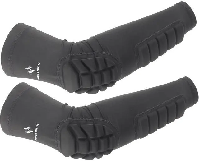 Main image of 2PCS Elbow Sleeve Padded Compression Arm Forearm Guard Sports Shooter Sleeves Protective Pads Support for Football Basketball Volleyball Baseball Softball Tennis Cycling Outdoor
