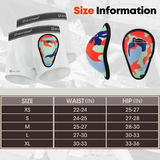 Alt view image 6 of 7 - 2-Pack Baseball Cup Youth Boys Underwear with kids Soft Athletic Cup | Boys Sports Underwear with Cup Pocket, Youth Protective Gear for Baseball, Football, Lacrosse (White-S)