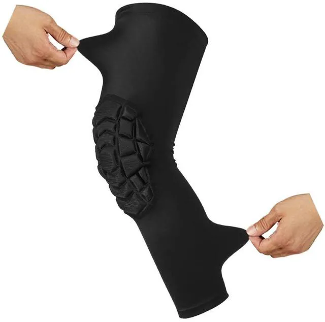 Main image of Knee Pads Compression Leg Sleeve Knee Sleeve for All Sports Wrestling Protector Gear, 1 Pair of Knee Paded(Black_2 Pack, Medium)