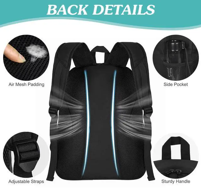 Alt view image 5 of 7 - Soccer Backpack Soccer Bag with Ball Holder & Shoes Compartment, Sport Equipment Bags For Football, Basketball, Volleyball, Gym (Black)