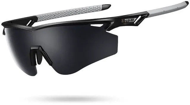 Main image of Polarized Running Sunglasses for Men Women Ultra-Comfort, UV400 Protection 22g Lightweight TR90 Frame & Adjustable Silicone Nose Pads Wraparound Sports Sun glasses for Cycling Baseball Hiking Fishing