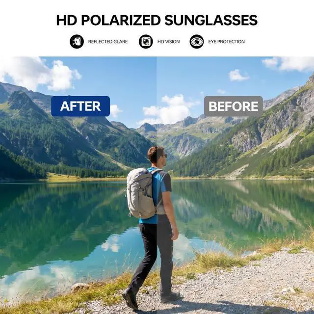 Alt view image 4 of 7 - Polarized Running Sunglasses for Men Women Ultra-Comfort, UV400 Protection 22g Lightweight TR90 Frame & Adjustable Silicone Nose Pads Wraparound Sports Sun glasses for Cycling Baseball Hiking Fishing