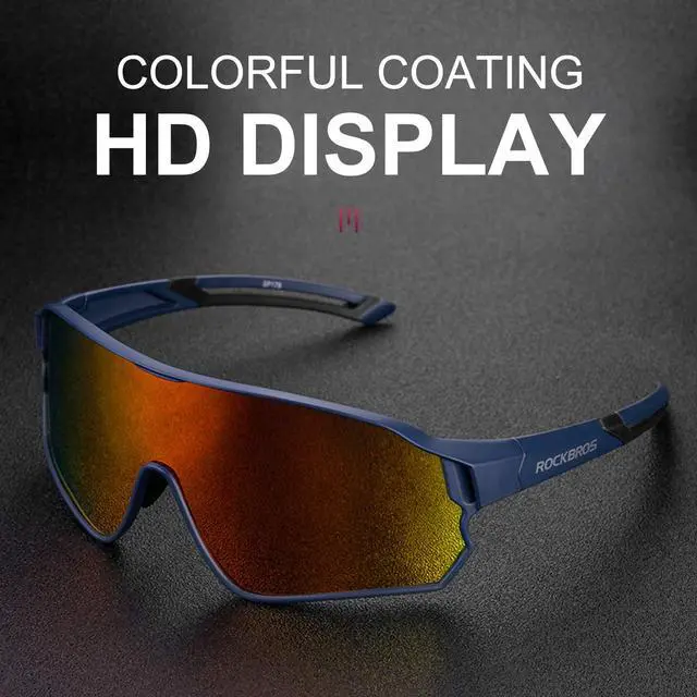 Alt view image 3 of 7 - Polarized Sports Sunglasses Anti-Glare HD Cycling Sun Glasses | Sport-Specific Unobstructed View Professional - UV400 Protection Goggle with Myopia Frame for Running Cycling Driving Hiking
