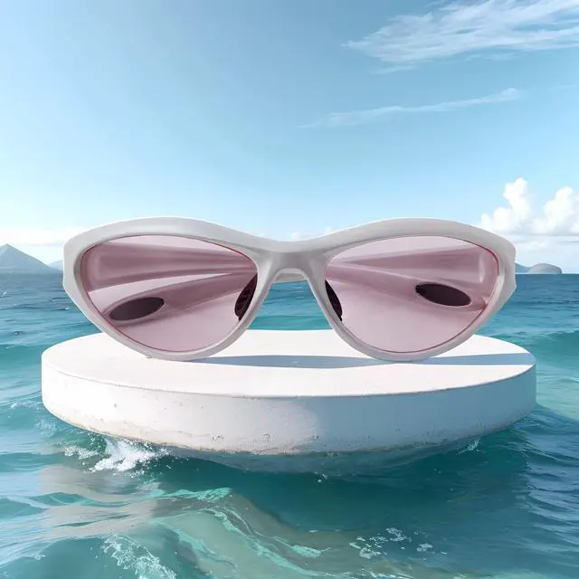 Alt view image 4 of 7 - Trendy Y2k Rave Sunglasses Wrap Around Sporty Glasses Goggles, White | Wraparound Shield Shades, Lightweight ,Anti Slip ,Comfotable fit Cycling Running Concert Party Favors