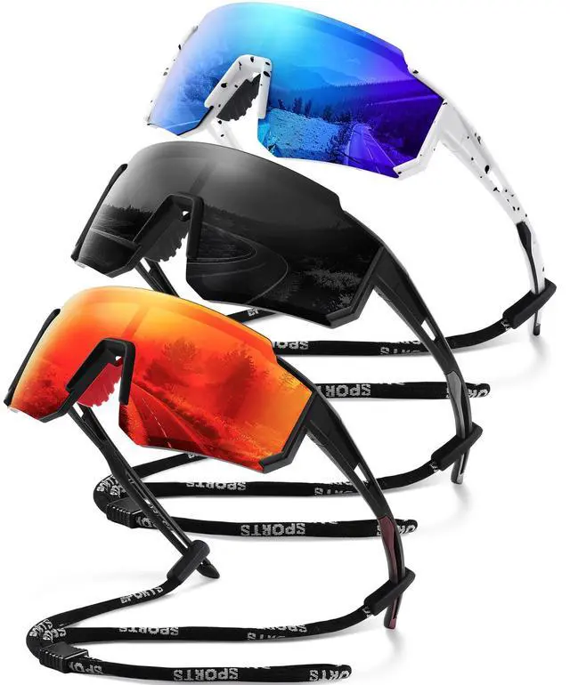 Main image of Polarized Sport Sunglasses Men Women TR90 Lightweight UV400 | Polarized Sport Sunglasses with TR90 Lightweight Frame UV400 Lenses Fit for Cycling Running Fishing Outdoor Adventures