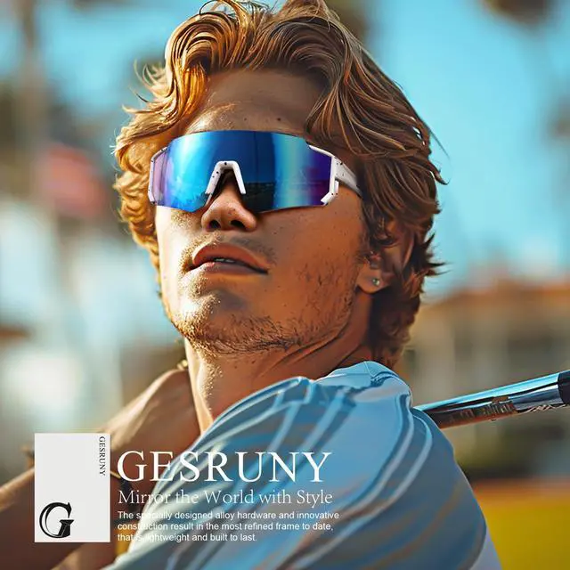 Alt view image 3 of 7 - Polarized Sport Sunglasses Men Women TR90 Lightweight UV400 | Polarized Sport Sunglasses with TR90 Lightweight Frame UV400 Lenses Fit for Cycling Running Fishing Outdoor Adventures