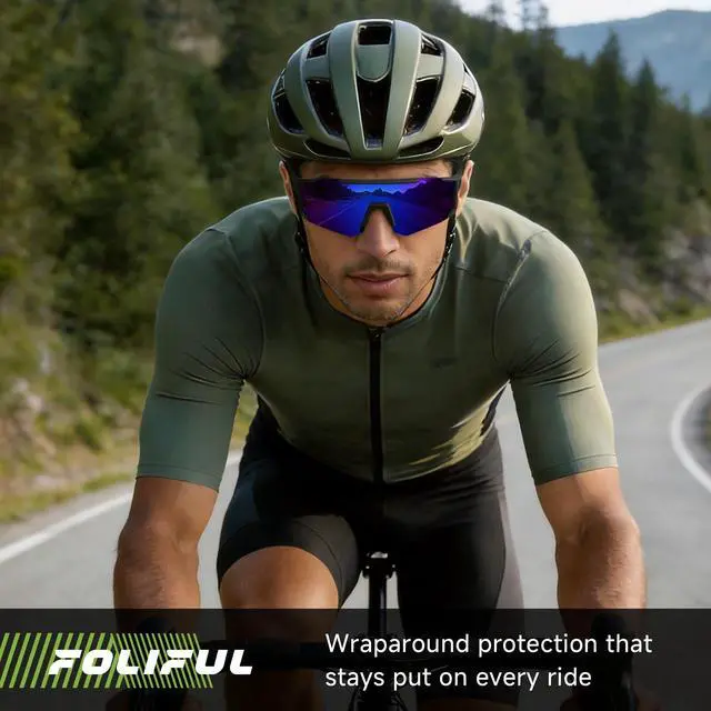 Alt view image 3 of 7 - Polarized Sports Sunglasses Men Women for Running Baseball Cycling | 3 Pack Wrap Around Mens Womens Lightweight Outdoor Sunglasses UV Protection for Hiking Fishing, A01