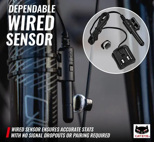 Alt view image 3 of 7 - Velo 9 Wired Bike Computer | Entry-Level Speedometer and Odometer, Perfect for Beginner Cyclists, Auto Start/Stop, Easy Setup for Road, MTB, Gravel Bikes