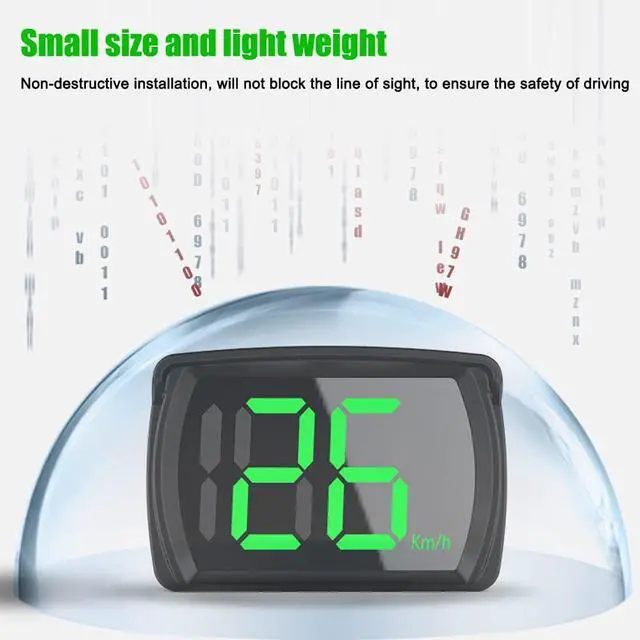 Alt view image 4 of 7 - Car HUD Headup Display KM/H MPH GPS Digital Speedometer with LED Large Font Display for Car Truck SUV Motorcycle