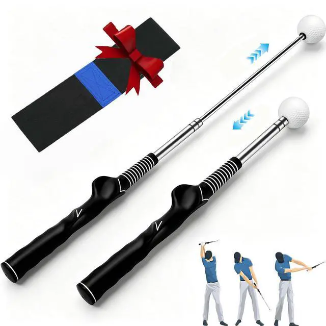 Main image of Golf Swing Trainer - 2026 Golf Gift, Retractable Golf Grip Trainer with Arm Band, Corrects Grip Posture, Provides Swing Feedback & Rhythm Training (Ideal for Chipping)