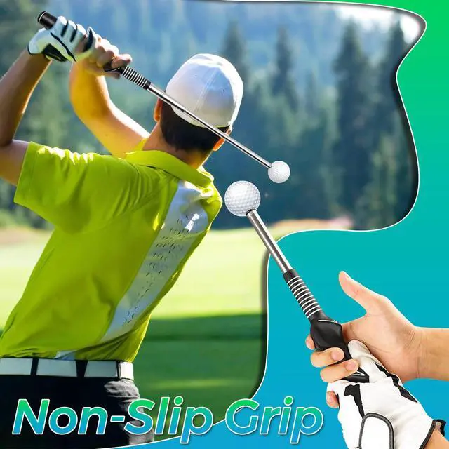 Alt view image 7 of 7 - Golf Swing Trainer Aid,Golf Grip Trainer with Audible Click Feedback | Right Hand Golf Training Aid Retractable Swing Practice Tool for Beginners Players Portable Golf Accessories Indoor Outdoor