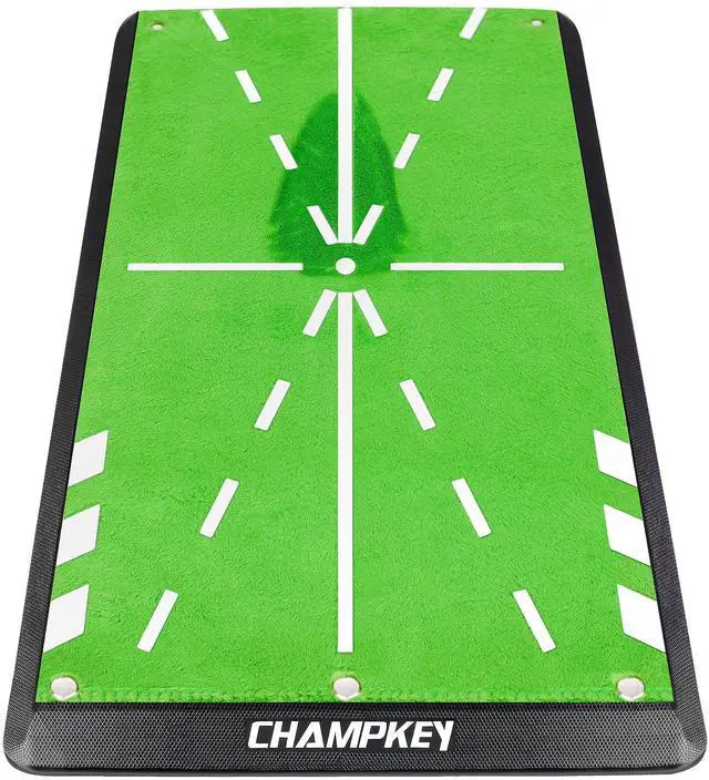 Main image of 8" x 17" Premium Impact Golf Mat Upgraded Version | Path Feedback Golf Practice Mat | Advanced Guides and Rubber Backing Golf Hitting Mat
