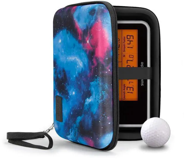 Main image of Golf Launch Monitor Case, Swing Caddie Hard Case, Scratch Resistant Interior, Water Resistant Exterior - Fits Swing Caddie SC300i, Voice Caddie, Garmin R10, Rapsodo MLM2PRO & more (Galaxy)