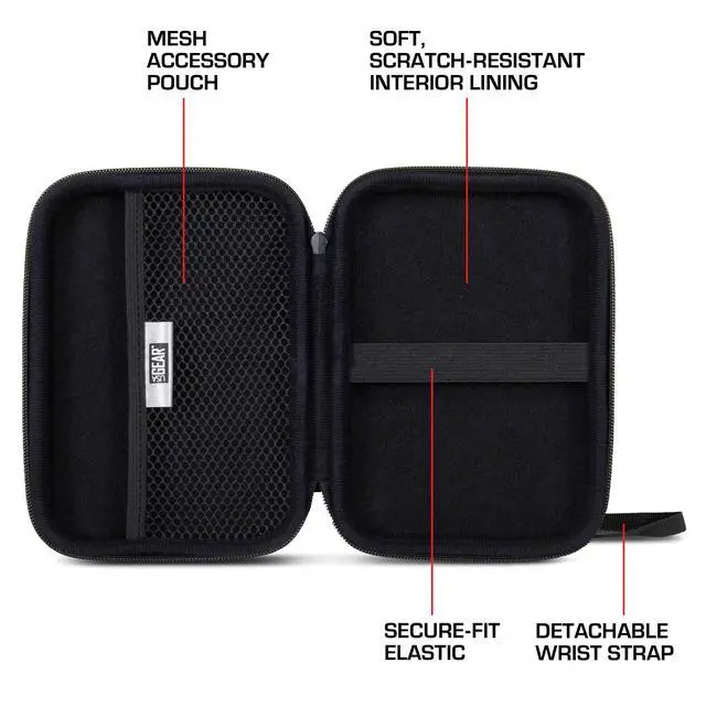 Alt view image 4 of 7 - Golf Launch Monitor Case, Swing Caddie Hard Case, Scratch Resistant Interior, Water Resistant Exterior - Fits Swing Caddie SC300i, Voice Caddie, Garmin R10, Rapsodo MLM2PRO & more (Galaxy)