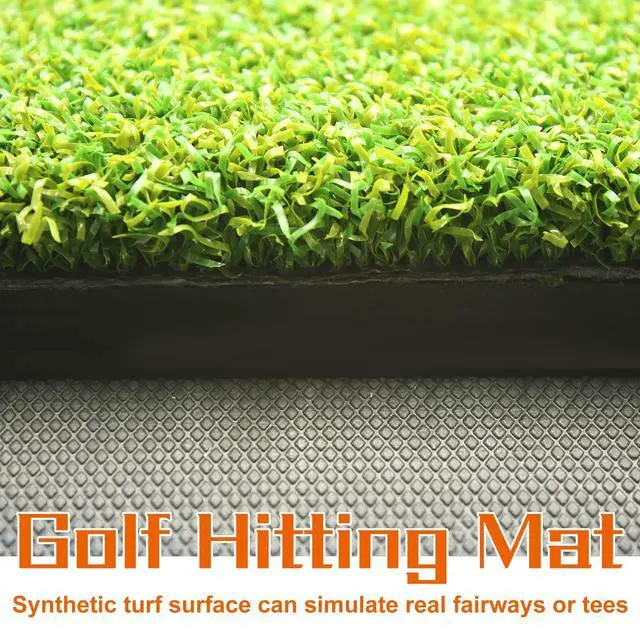 Alt view image 6 of 7 - Golf Hitting Mat, Precision Pro Swing Mat for Path Feedback, Golf Training Chipping Aid with Replaceable Thickened Artificial Turf, Golf Accessories Gift for Adults for Indoor/Outdoor 13"x17"