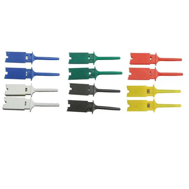 Alt view image 6 of 6 - USB Logic Analyzer 24MHz 8CH 8 Channel UART IIC SPI Debug Device + 12PCS 6 Colourful Test Hook Clip Set + USB Cable + Debugging Tool Sets