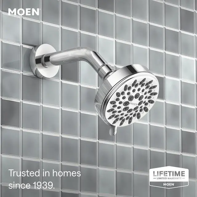 Alt view image 2 of 7 - Ignite Chrome Five-function Shower Head With 2.5 GPM High-Pressure Spray, 20090