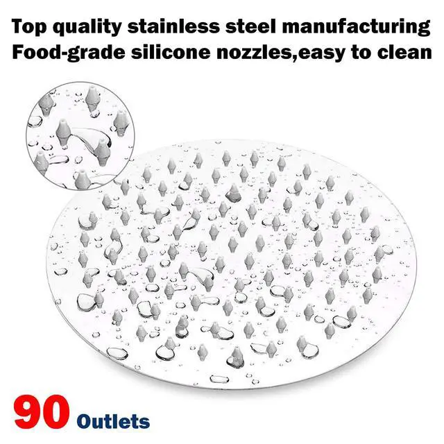 Alt view image 2 of 7 - Shower Head with Hose, High-Pressure Stainless Steel 8'' Rain Shower and 5 Settings Handheld Shower Spray Combo with Push Button Flow Control for Easy Operation (Chrome)