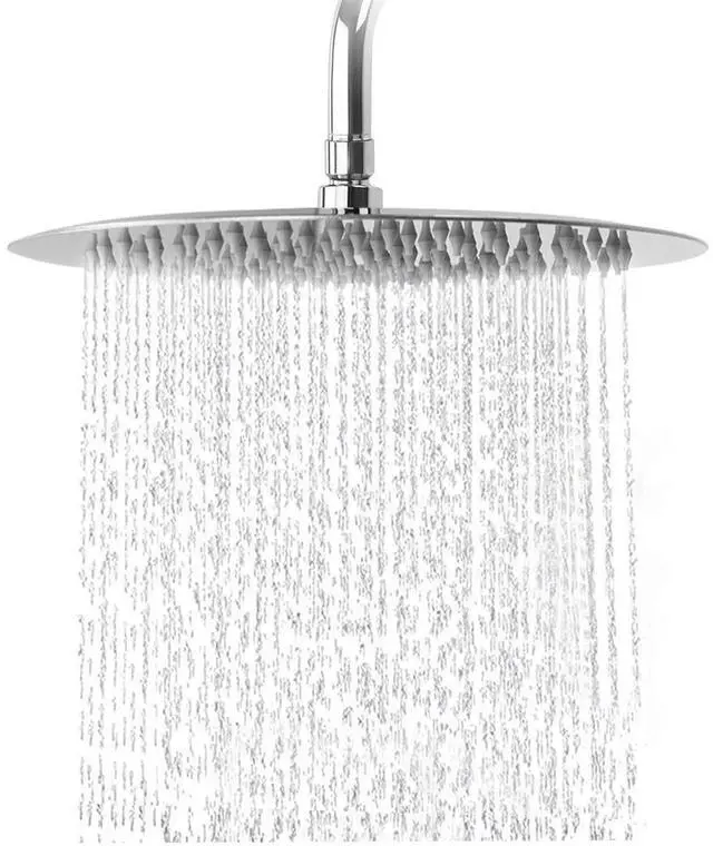 Main image of Rain Shower Head, Ultra-Thin Design-Pressure Boosting, Awesome Some Experience, High Flow Stainless Steel Rainfall Head (10 Inch, Chrome Finish)