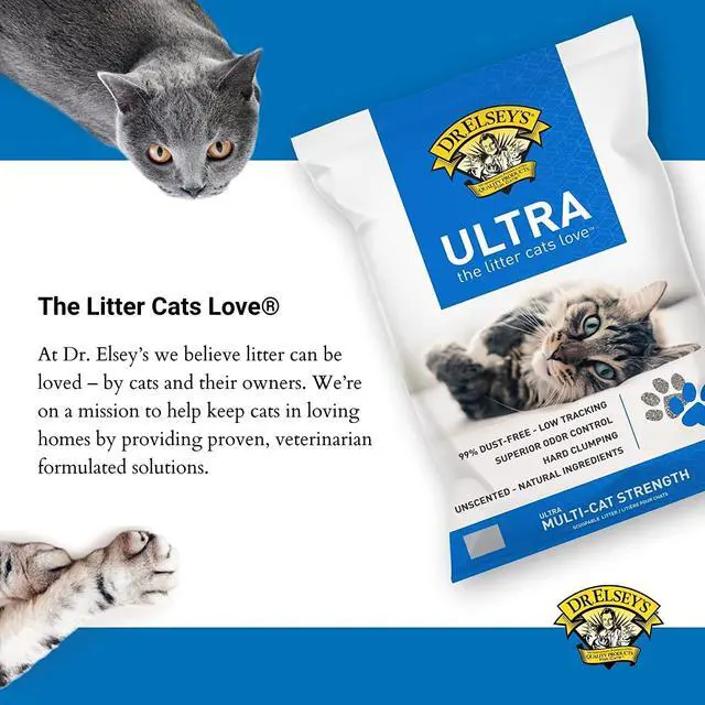 Alt view image 3 of 7 - Ultra UnScented Clumping Clay Cat Litter 40 lb. Bag