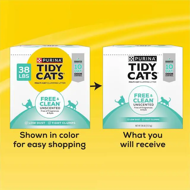 Alt view image 2 of 7 - Free and Clean Unscented Clumping Cat Litter, 38 lb Box | Activated charcoal delivers lasting odor control, made without fragrances or dye, clumping