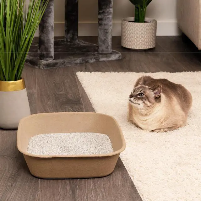Alt view image 7 of 7 - Disposable Cat Litter Box Large, 6 Count, Durable Portable for Travel and Home, Eco-Friendly Disposable Litter Box Controls Odor