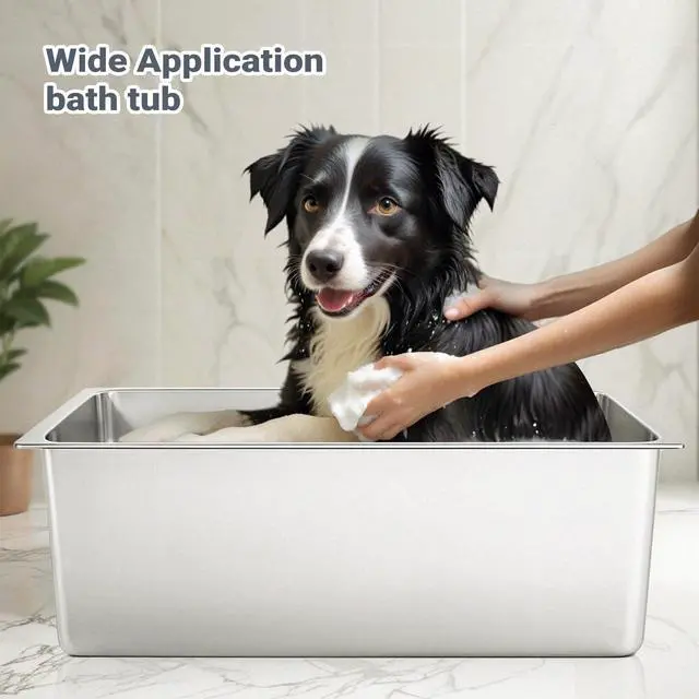 Alt view image 6 of 7 - Large High Sided Stainless Steel Cat Litter Box, Non-Stick | Solid Metal Box, Odor Free, Non Stick, Rust Proof, Easy to Clean, Ideal for Cats, Kitten, Kitty & Rabbits, Indoor Use