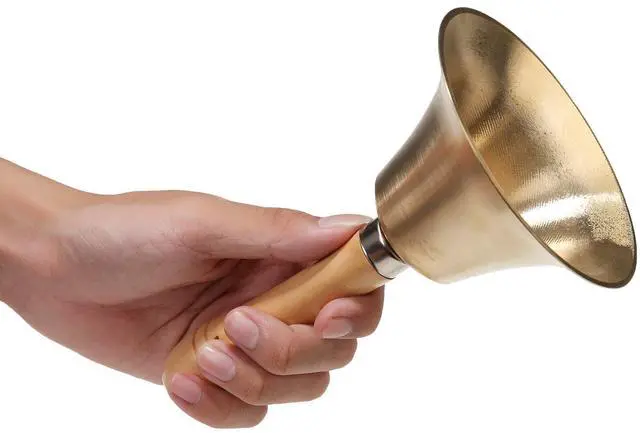 Alt view image 4 of 7 - Super Loud Solid Brass Hand Call Bell