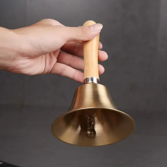 Alt view image 7 of 7 - Super Loud Solid Brass Hand Call Bell