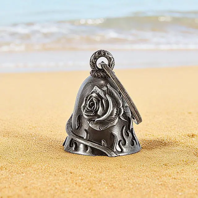 Alt view image 6 of 6 - Motorcycle Bells for Bikers Guardian Motorcycle Bells for Motorcycle Rider Key Chain for Luck