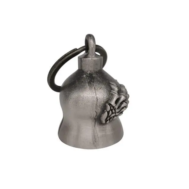 Alt view image 2 of 7 - Motorcycle Bell with Hanger, Key Chain with Delicate Luck Bell, 3D Design Zinc Alloy, Unisex, Keychain, Biker Accessories