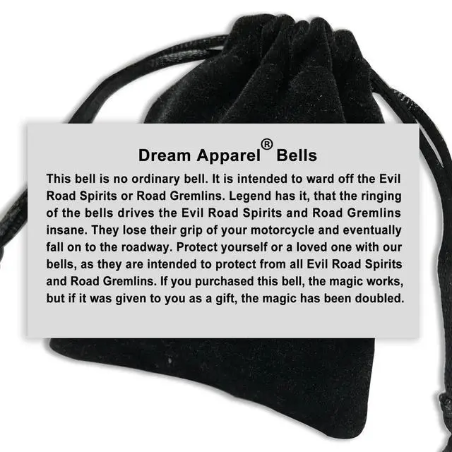 Alt view image 4 of 5 - Motorcycle Bell Guardian Angel Drive Away Gremlin, Biker Bell for Men Women Rider Riding with Hanger, Good Luck Gift Accessories