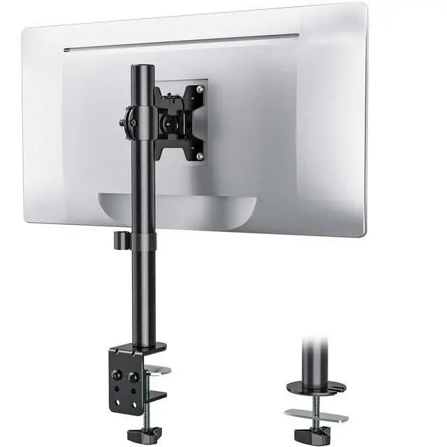 Alt view image 8 of 14 - Single Monitor Mount, Monitors Desk Mount, Single Monitor Arm Holds Screen Up to 32inch, 22lbs, Fully Adjustable Mount Designed for Home Office Application(M001S), Black