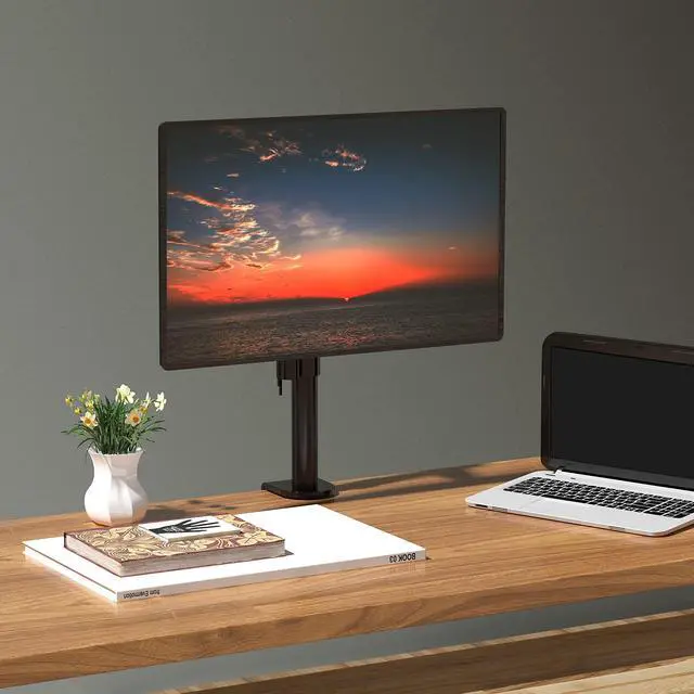 Alt view image 9 of 14 - Single Monitor Mount, Monitors Desk Mount, Single Monitor Arm Holds Screen Up to 32inch, 22lbs, Fully Adjustable Mount Designed for Home Office Application(M001S), Black