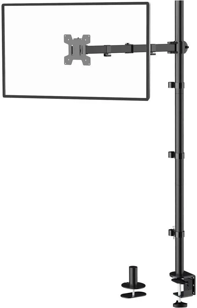Alt view image 8 of 14 - Single Monitor Stand Desk Mount, 39 inch Tall Monitor Stand Fully Adjustable, Articulating Arm for Computer Screen up to 32 inch, 22lbs (M001XXL), Black