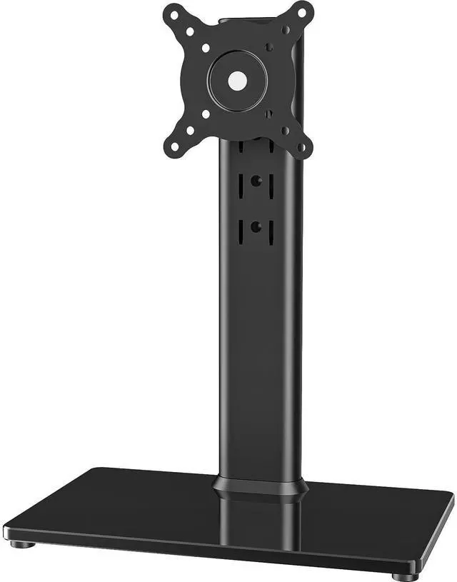 Alt view image 8 of 14 - Single LCD Computer Monitor Free-Standing Desk Stand Mount Riser for 13 inch to 32 inch screen with Swivel, Height Adjustable, Rotation, Vesa Base Stand Holds One (1) Screen up to 77Lbs(HT05B-001))